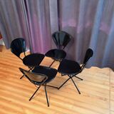 Set of four Sebastian chairs designed by Niels Gammelgaard, Ikea, Sweden, 1