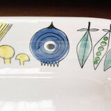 Mid-Century decorative bowl plate in Swedish ceramic, Picknick by Marianne Westman for Rörstrand, 1950s.