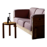 Modern Danish three-seater canapé in pomeranian pine and wool, by Christian IV, 1970s.