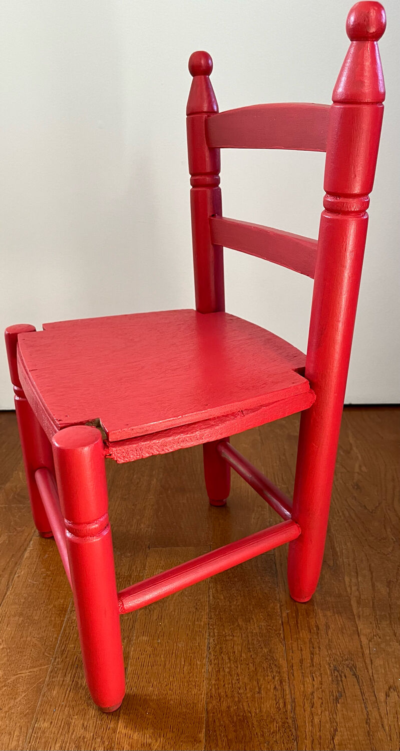 Wooden children's chair
