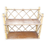 Vintage rattan shelf