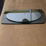 White glass and smoked glass mirror Italy