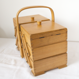 Wooden sewing worker