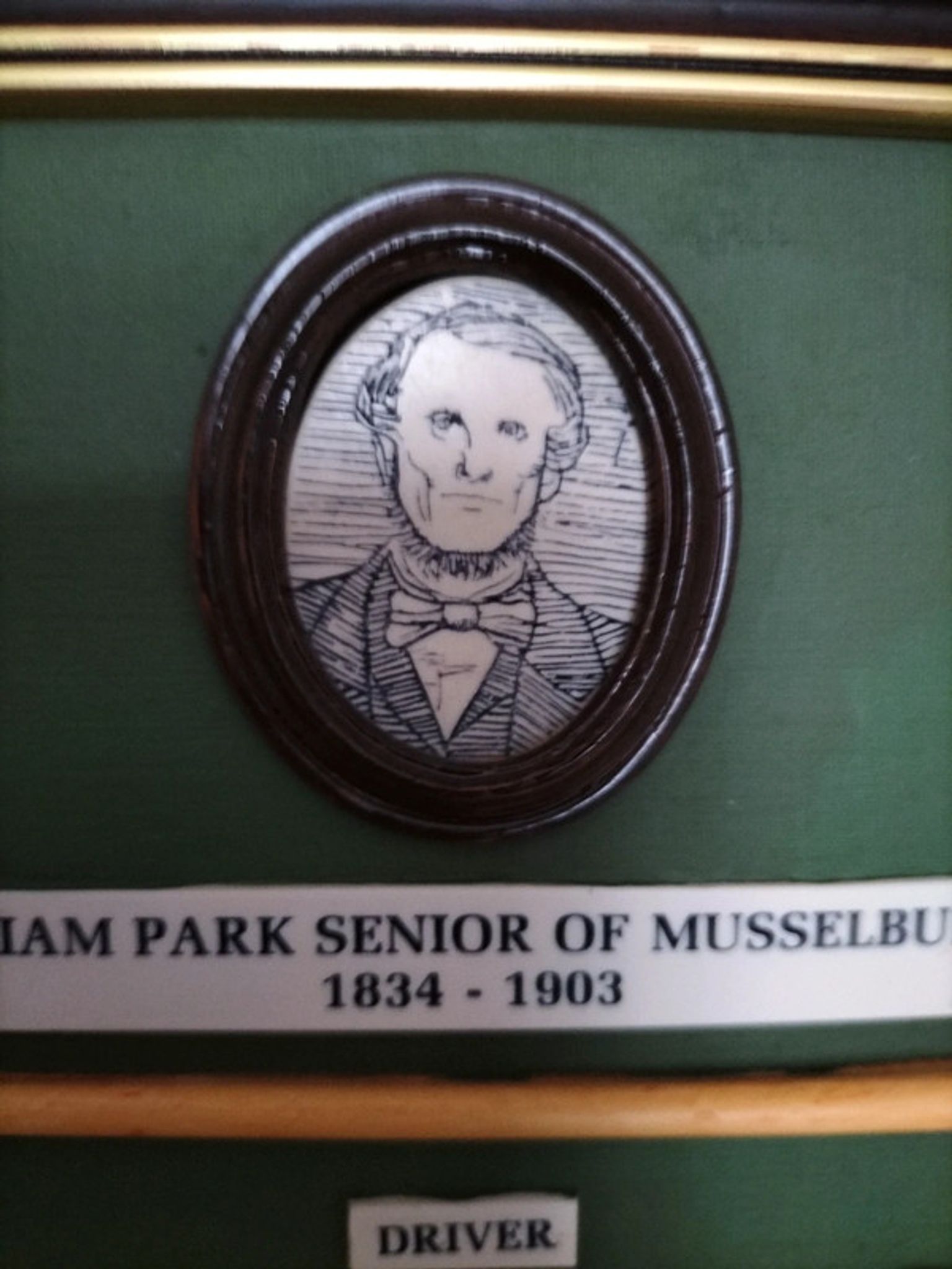 Vintage frame collection golf william park senior of musselburgh 1834- 1903