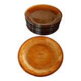 12 flat plates Arcoroc Sierra Ambre