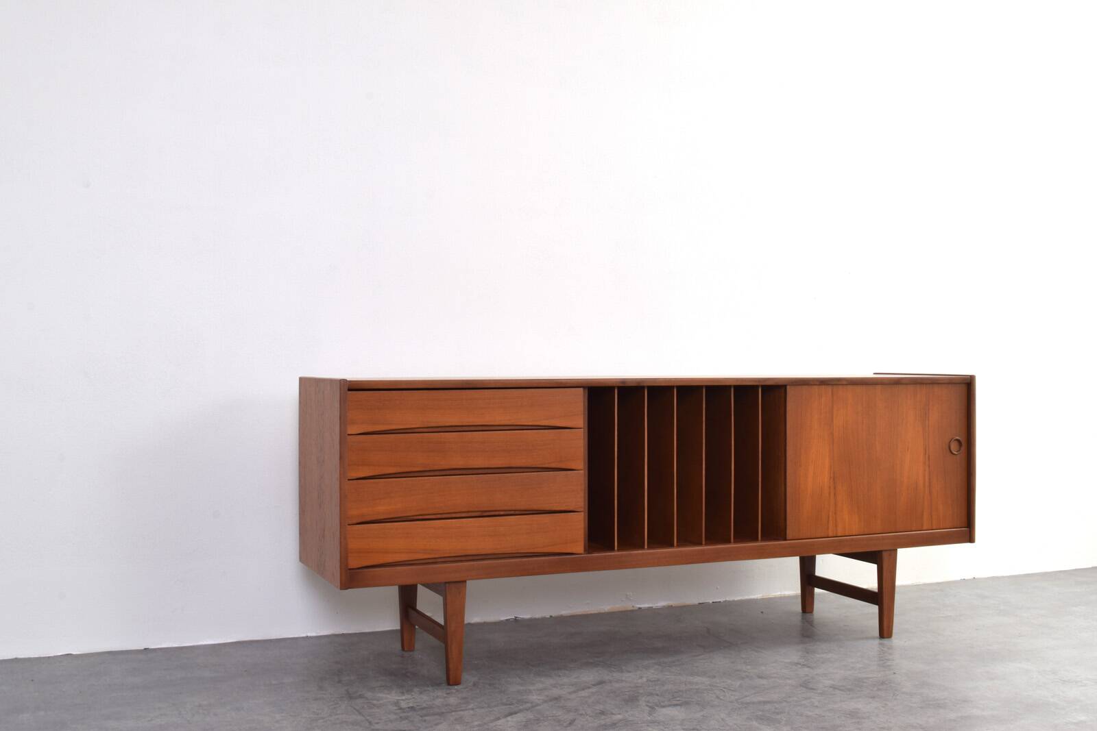 Hi-Fi sideboard in teak mid-century Ulvö by Erik Wørts for Ikea, 1960s.