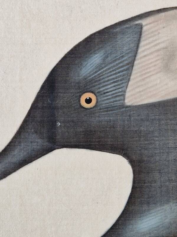 La Roche Laffitte (Born in 1943) - Watercolour drawing on fabric - Harle