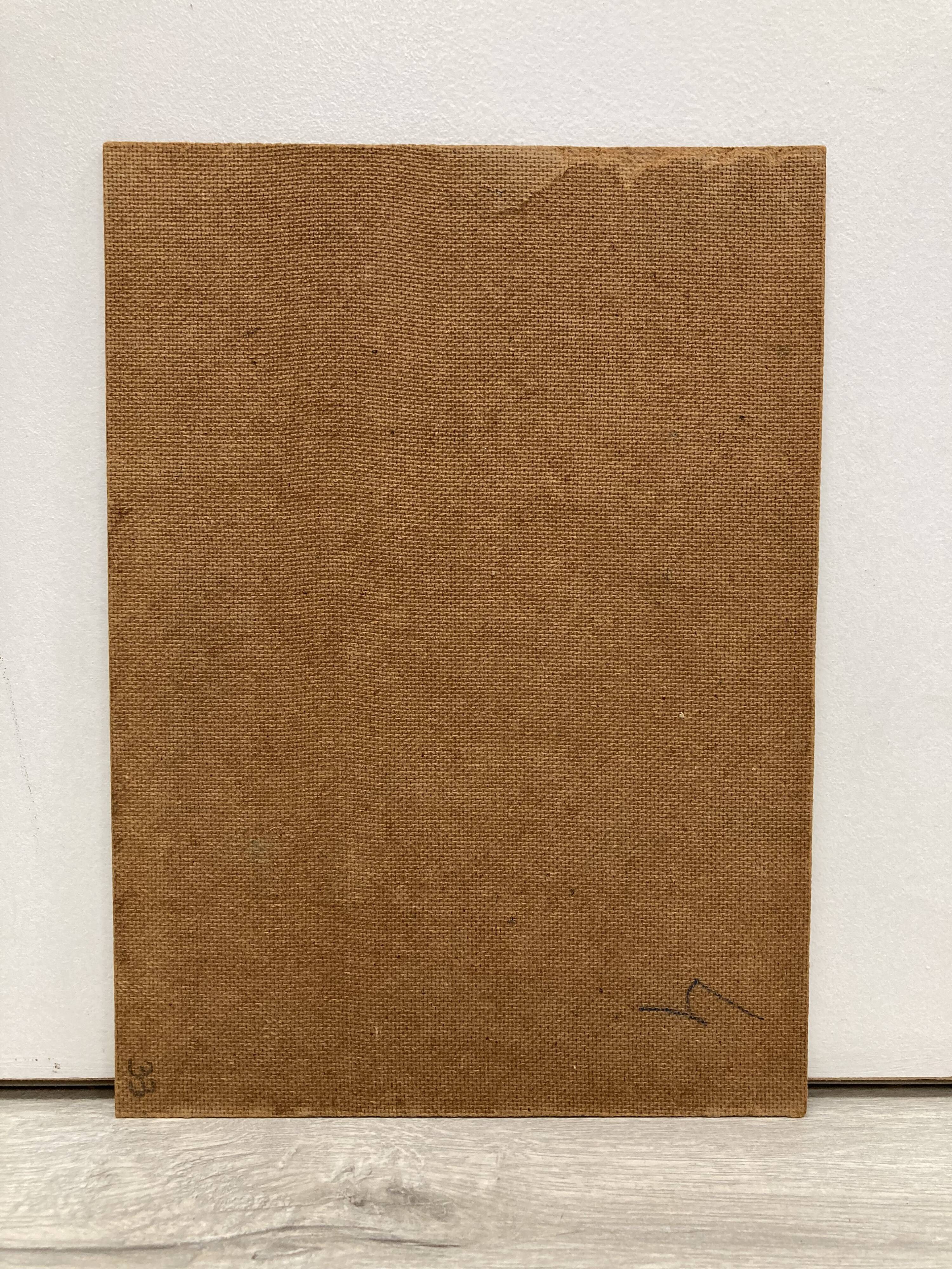 Huile sur panneau vintage signée