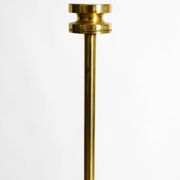 1960s brass table lamp by Vereinigte Werkstätten with an illuminated base