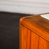 Buffet landsman white glass top