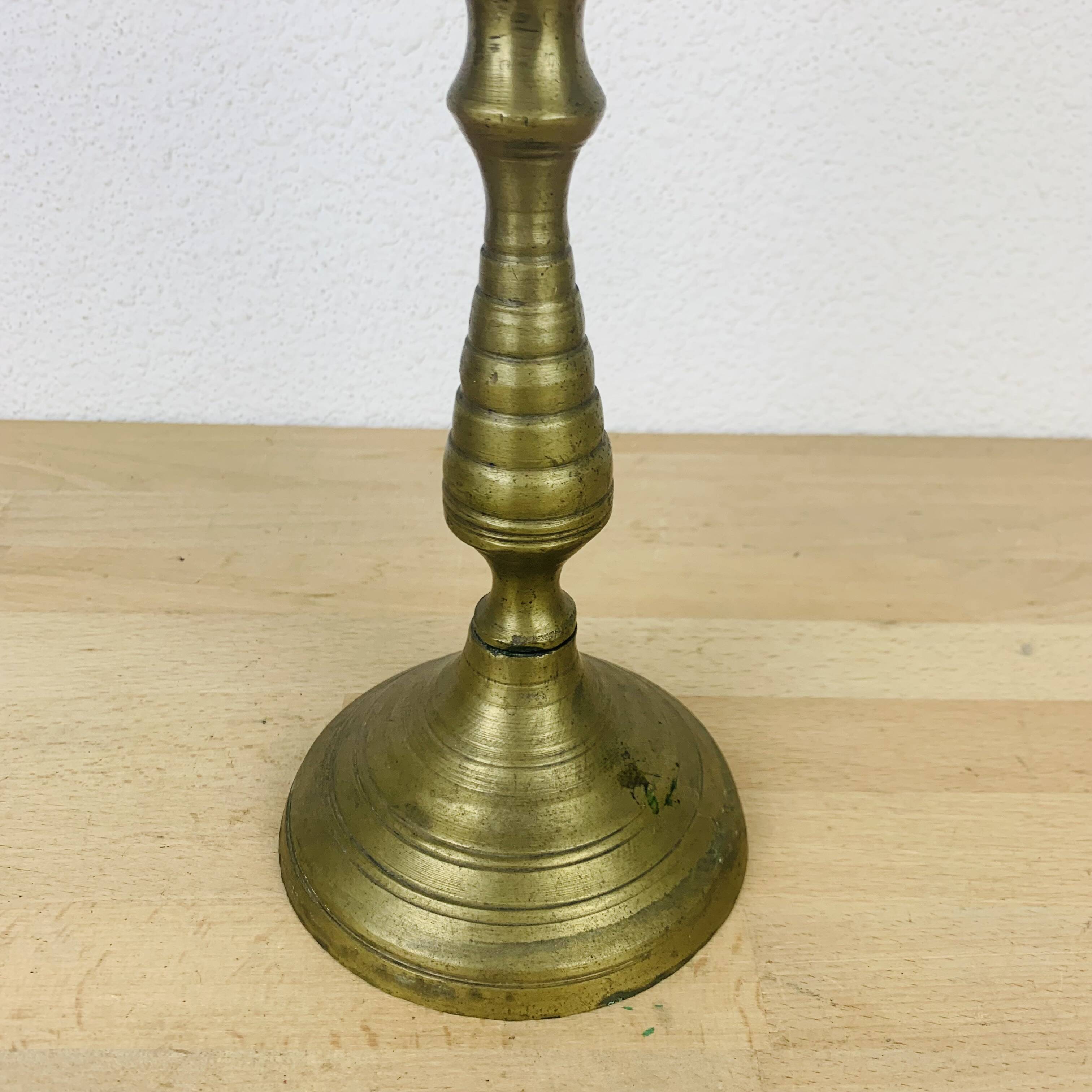 Brass candle holder 37 cm XXL
