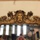 grand miroir doré Napoleon III au masque
