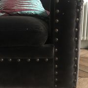 Victor Caravan sofa convertible into dark gray velvet