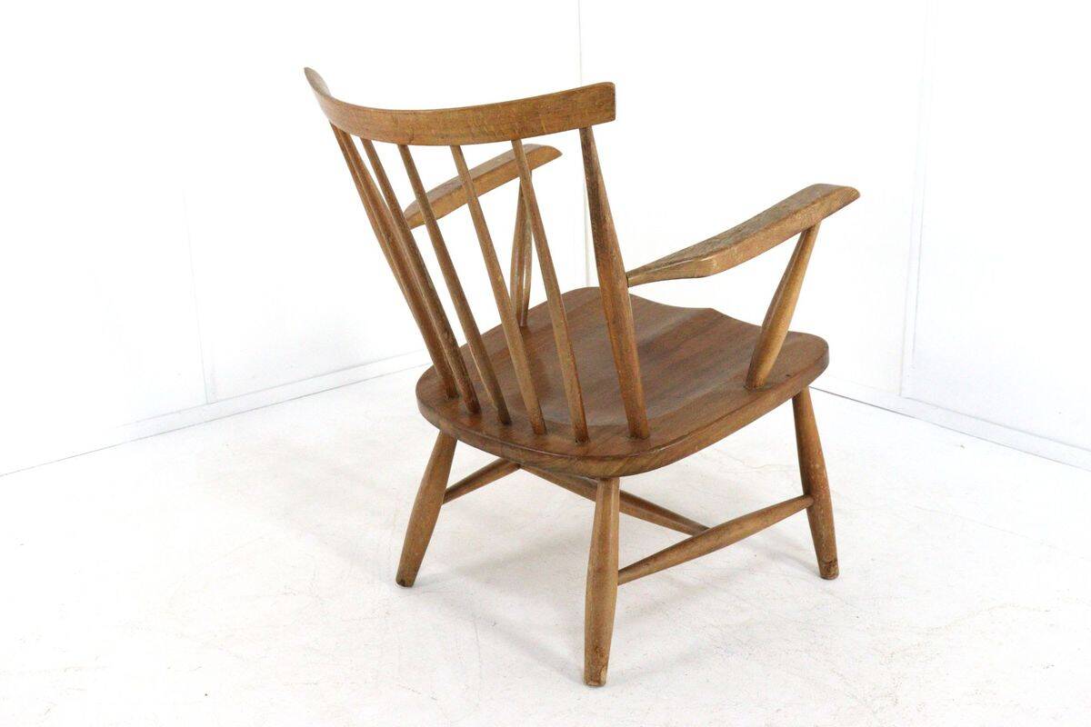 Vintage Dutch design spindle chair