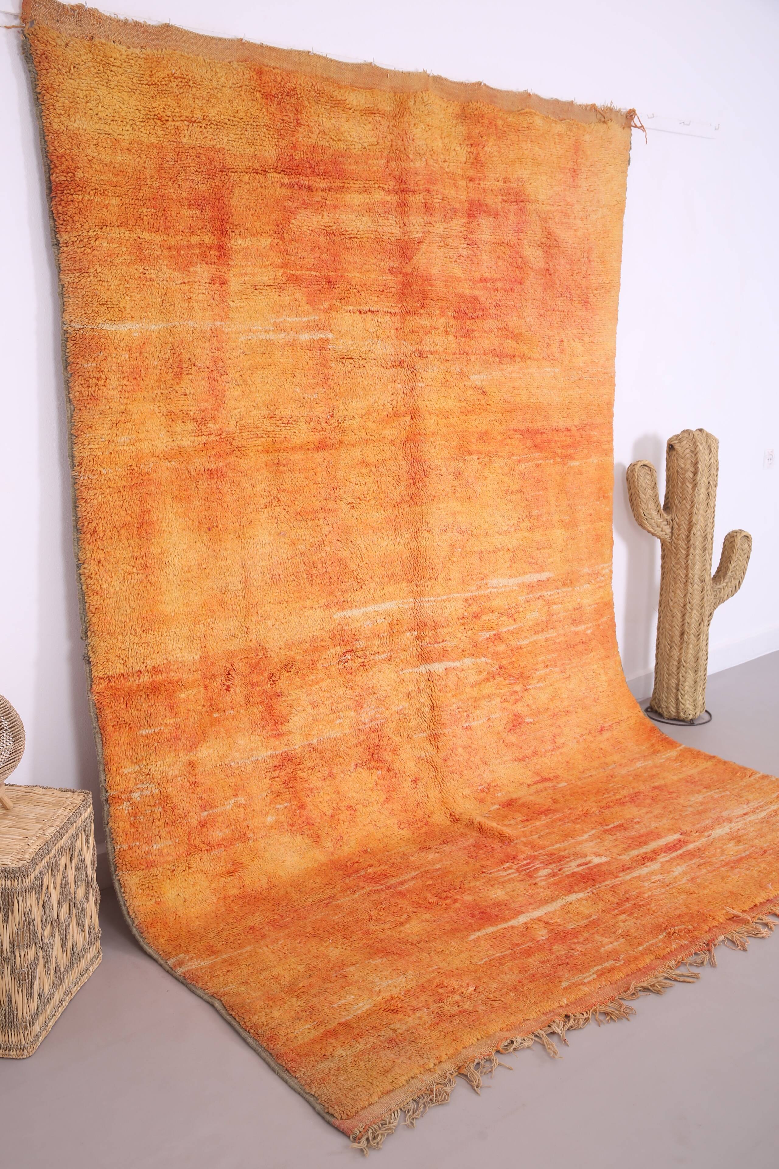 Vintage Moroccan Rug 203 x 281 cm - Handmade Berber Rug - Old Moroccan Rug