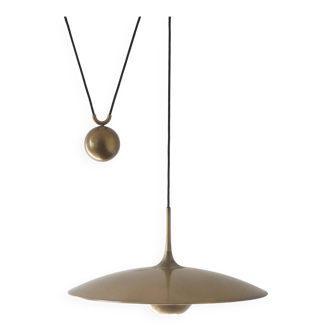 Onos 55 Counterbalance Pendant Lamp in Brass by Florian Schulz