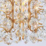 Small golden brass pendant by Christoph Palme, Germany, 1970s.