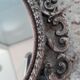 Vintage metal wall mirror 11x22cm