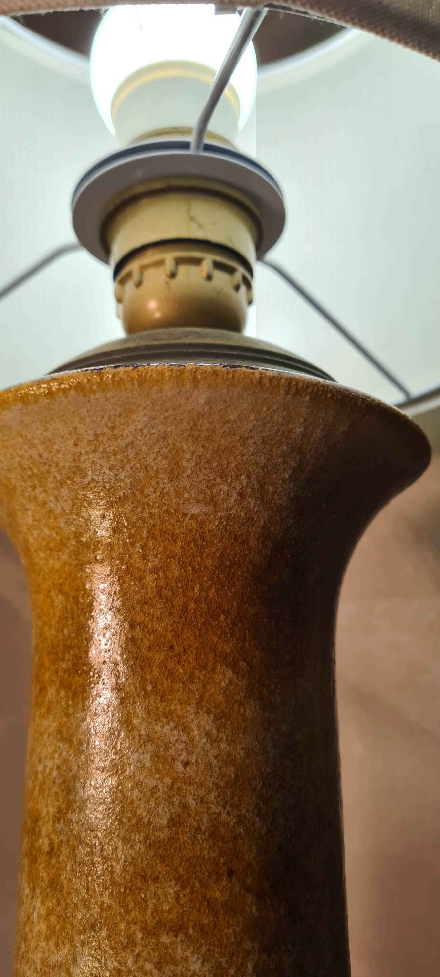 Lamp 1970 west germany ceramic 50x20 electricity ok