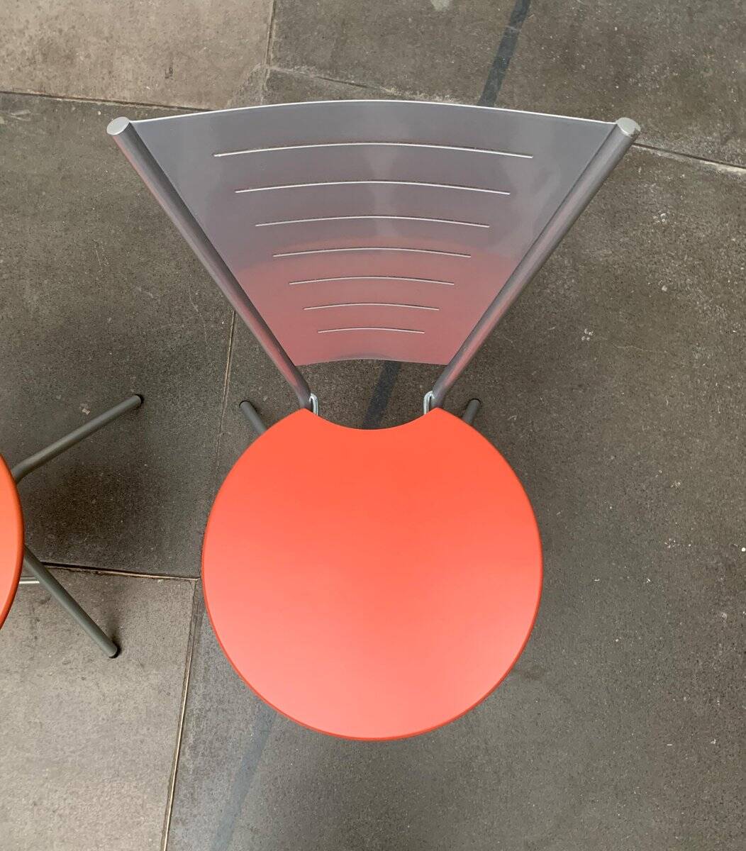 Set of postmodern folding chairs by Rutger Andersson