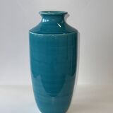 Turquoise blue vase H25.5