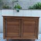 Vintage wooden buffet with a waxed finish, 2 sliding doors.