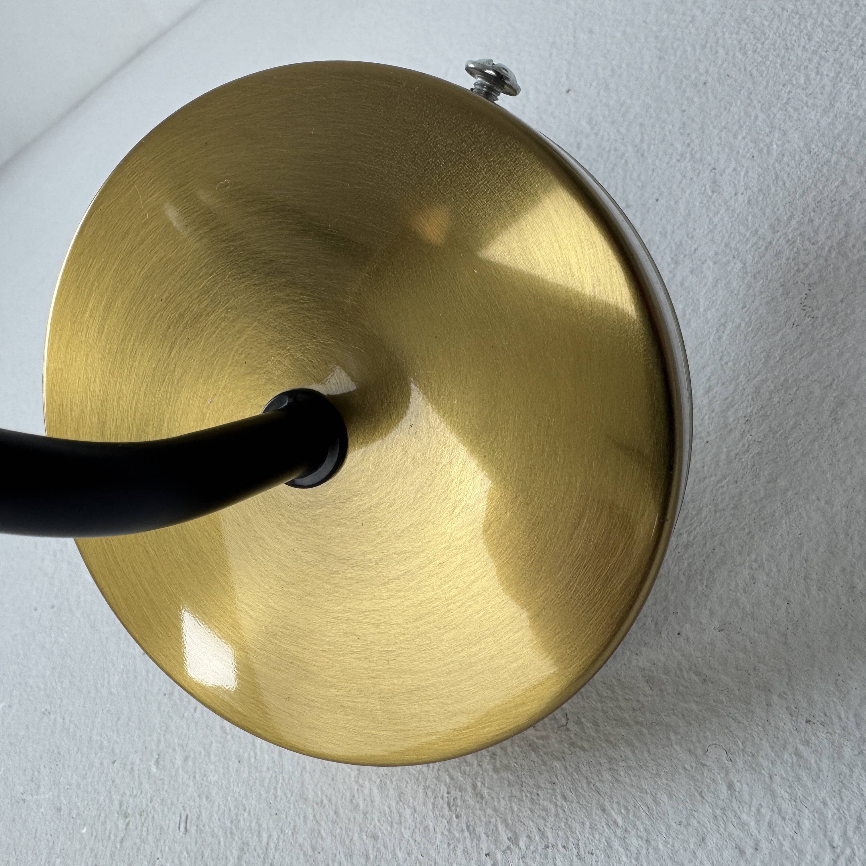 Pair of vintage glass wall lights 1950