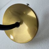 Pair of vintage glass wall lights 1950