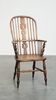 Practical antique English highback Windsor dining room chair
