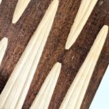 Paire de serre-livres en bois, style Bauhaus, années 1950