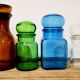 Glass pharmacy jar bottles