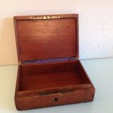Brown / vintage leather box 40s-50s