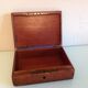 Brown / vintage leather box 40s-50s