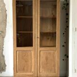Oak display cabinet