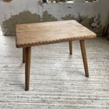 Table brutaliste savoyarde en chêne