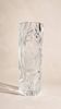 Vase Art Déco en cristal gravé vintage