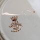 Antique plate Terre de fer Longwy Cyprus model – Japonese floral decoration