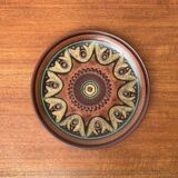 Vintage German ceramic wall plate from Keramik Manufaktur Kupfermühle, 1970s.