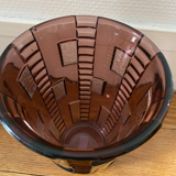 Smoked glass vase