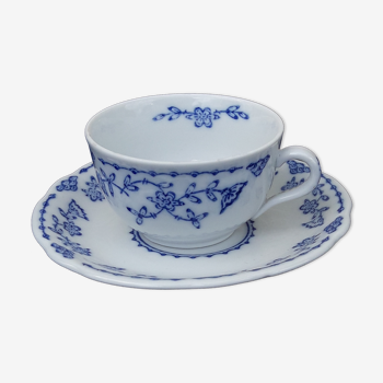 Tasse en porcelaine allemande Kalk Eisenberg kobalt blau