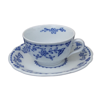 Tasse en porcelaine allemande Kalk Eisenberg kobalt blau