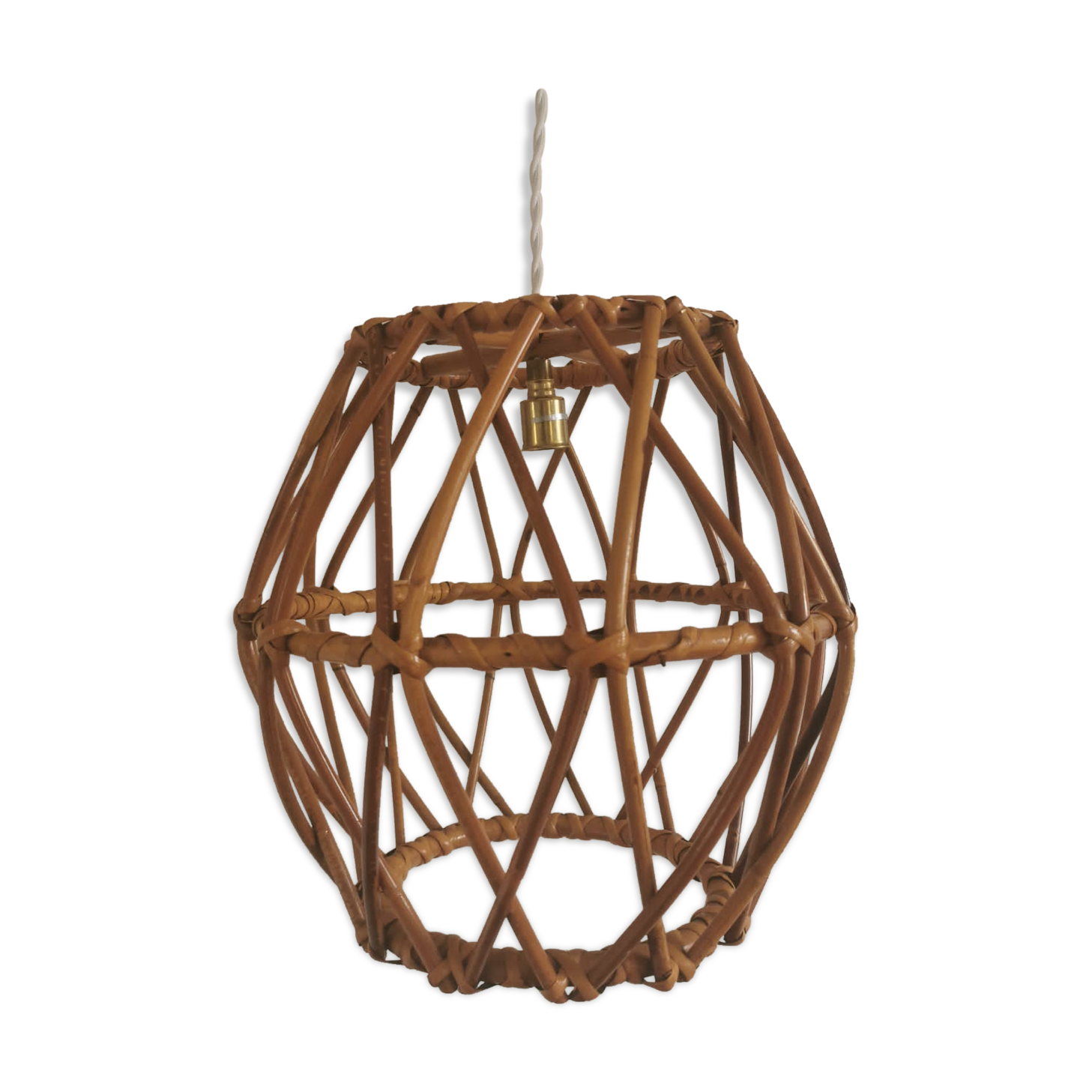 Vintage rattan pendant lamp
