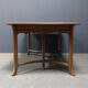 Dutch oak kitchen table in art deco style from the 1930s