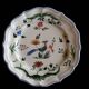 2 earthenware plates from Gien, paradise birds.
