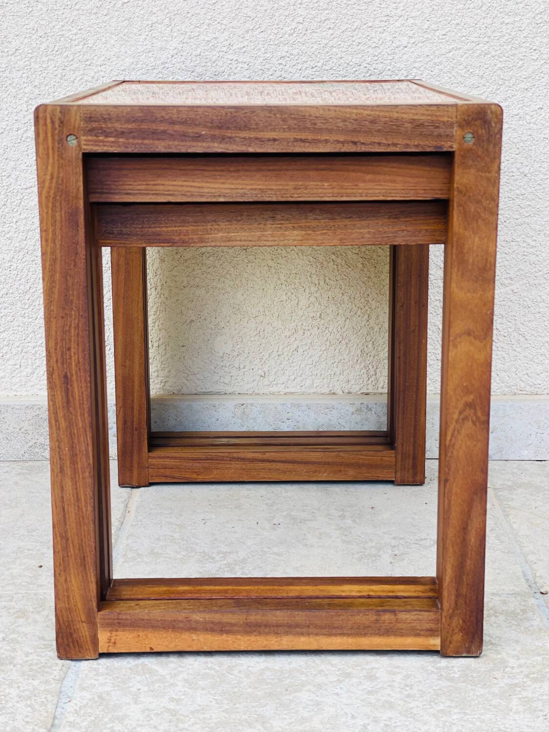 1960 marble nesting coffee table