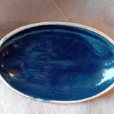 Vintage blue Alsace terrine with flower patterns