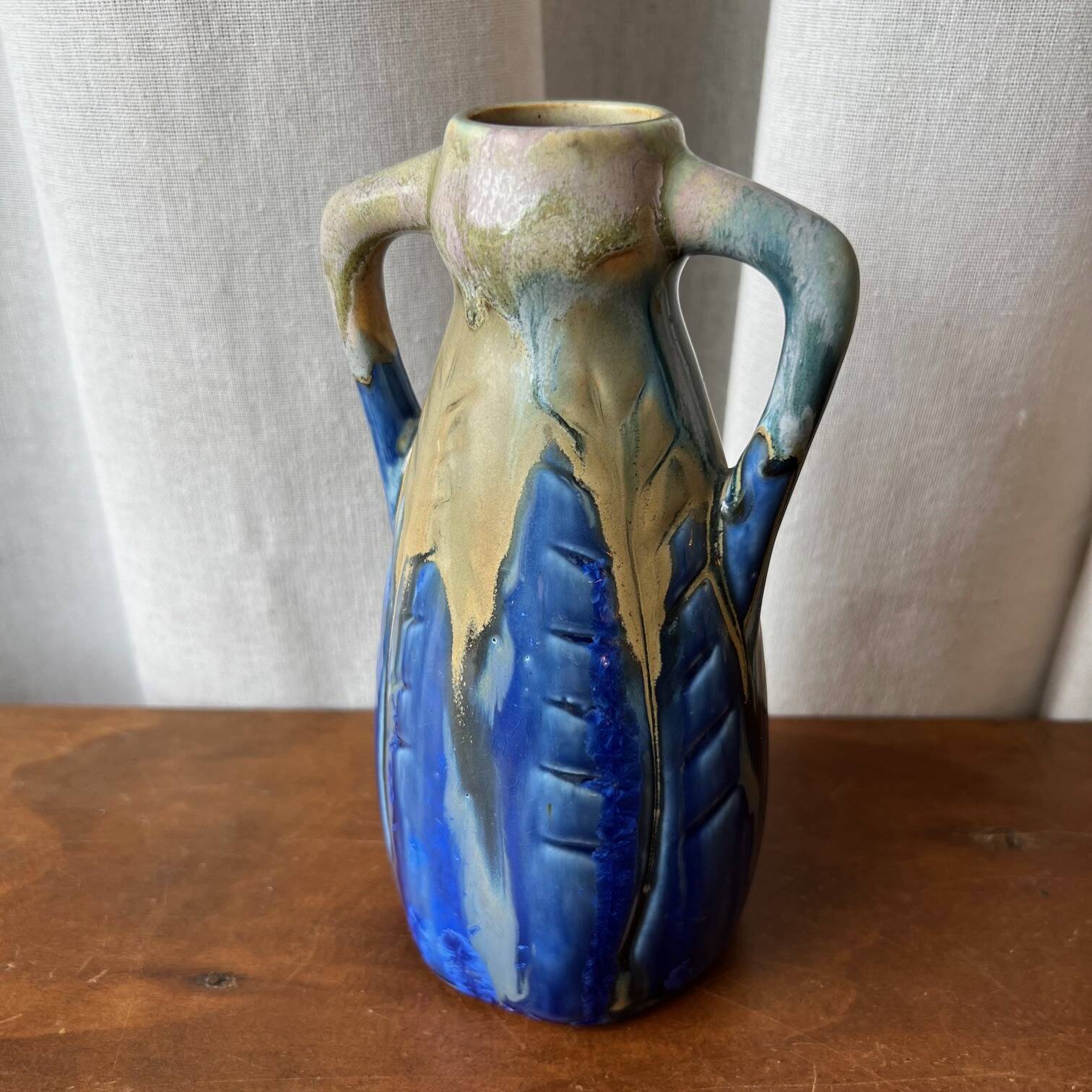 Small handmade stoneware vase