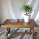 Table basse campagnarde western chêne vintage