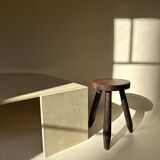 Travertine eye-shaped coffee table