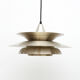 Pendant lamp in golden brass, denmark 1960s
